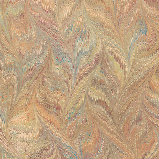 Hand Marbled Paper Butterfly Pattern in Yellows ~ Berretti Marbled Arts